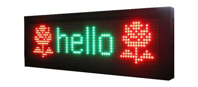 dual color led display