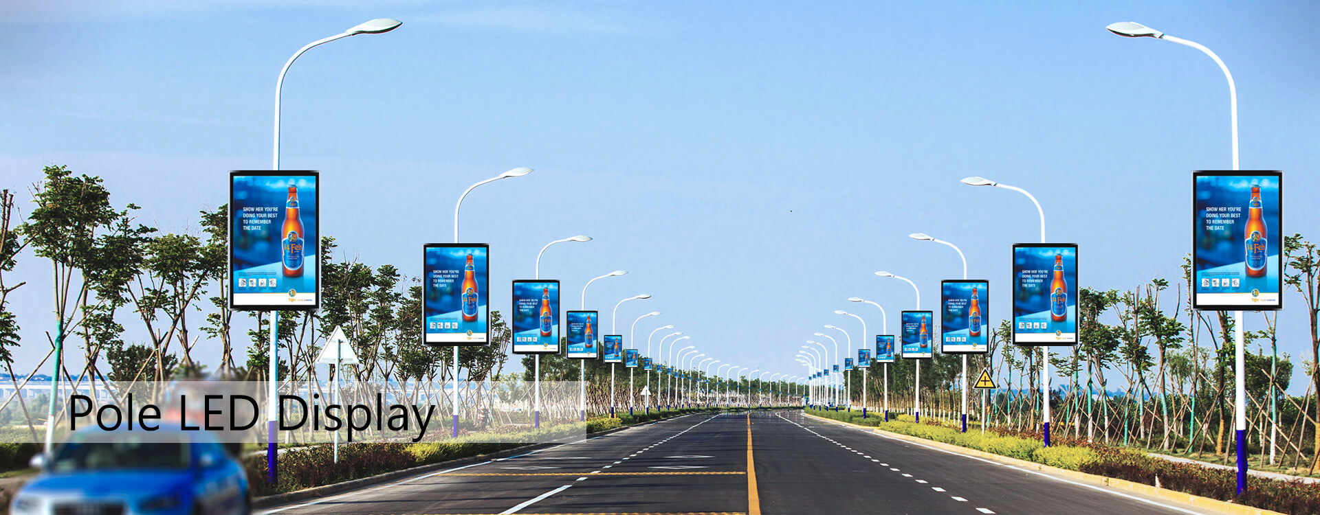 Pole led screen