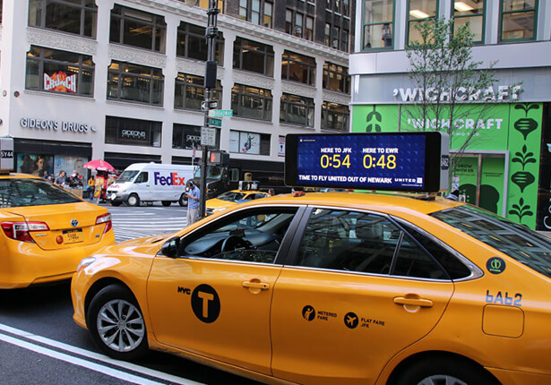 taxi top LED display