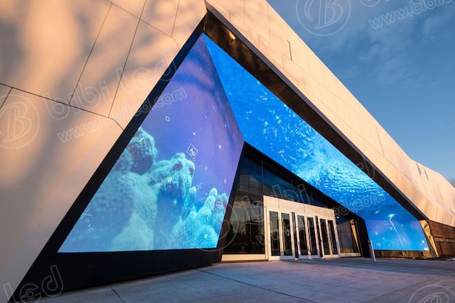 creative led screen for museum