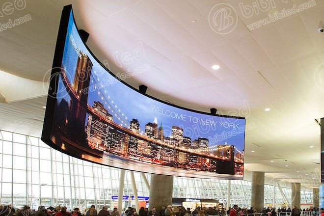 flexible led screen for airport